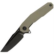 Kubey 237C 237 Linerlock Knife Tan