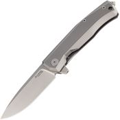 LionSTEEL MT01GY Myto Framelock Knife Grey Titanium Handles