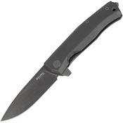 LionSTEEL MT01BBW Myto Black Framelock Knife Titanium Black Handles