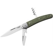 LionSTEEL JK3CVG Jack Linerlock Knife Green Micarta