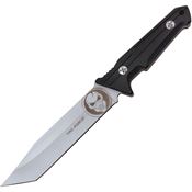 Tac Force FIX015G Bead Blast Fixed Blade Knife Black Handles