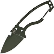 DPX Gear HTX025 HEAT Hiker OD Green Fixed Blade Knife Skeletonized Handles