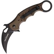 Fox 478BR Karambit Linerlock Knife Brown