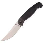 Kansept 1014A3 Mujir Framelock Knife Black Handles