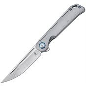 Kizer 4458T2 Begleiter Framelock Knife Gray Handles