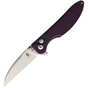 Kizer V3566N1 Sway Back Button Lock Purple