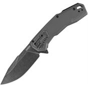 Kershaw 2061 Cannonball Assist Open Framelock Knife Gray Handles