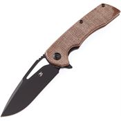 Kansept 1001B1 Kyro Framelock Knife Brown Handles