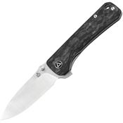 QSP Knife 131F Hawk Linerlock Knife Shredded Carbon Fiber