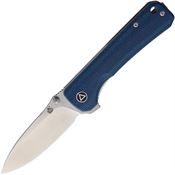 QSP Knife 131I Hawk Linerlock Knife Blue Micarta