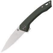 QSP Knife 135C Leopard Linerlock Knife Green