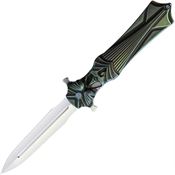 Rike MULETBGR Amulet Linerlock Knife Green Handles