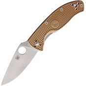 Spyderco 122PTN Tenacious LWT Knife Tan FRN Handles