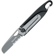 Black Fox 81 Tactical Framelock Knife Black Handles