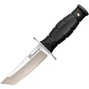 Cold Steel 39LSAA Mini Leatherneck Tanto Satin Fixed Blade Knife Black Handles