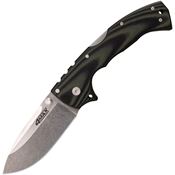 Cold Steel 62RMA 4-Max Elite Stonewashed Lockback Knife Black/Green Handles