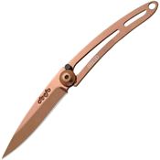 Deejo 7HN004 Linerlock Knife 15g Copper