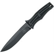 Fox 0171112 Spear Tech Black Fixed Blade Knife Black Handles