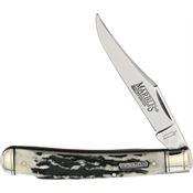 Marbles 474 Black Stag Lockback Knife