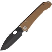 Medford 002DPQ09TM Deployment Framelock Knife Tan Handles