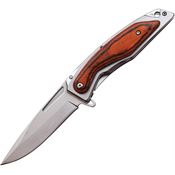 MTech A1153BR Wood Framelock Knife A/O