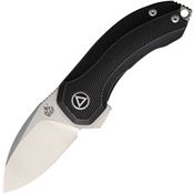 QSP 138B Hamster Framelock Knife Black Handles