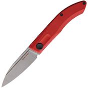 Real Steel 7053 Stella Stonewash Folding Knife Red Handles