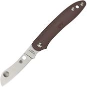 Spyderco 189PBN Roadie Folder Knife Brown Handles