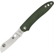 Spyderco 189PGR Roadie Folder Knife Olive Handles