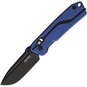 SRM 7228L 7228 Ambi Lock Black Folding Knife Blue/Black Handles