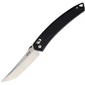 SRM 9211 9211 Ambi Lock Satin Folding Knife Black Handles