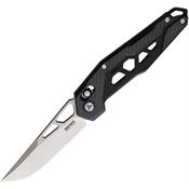 SRM 9225KB 9225 Ambi Lock Bead Blast Folding Knife Black/Carbon Handles