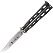 Bear & Son ANN114B 30th Anniversary Butterfly Satin Knife Black Handles