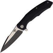 Bestech G04A2 Warwolf Linerlock Knife Black Handles