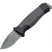 Boker Plus 02BO024 Outdoorsman Mini Fixed Blade Knife Black and Gray Handles