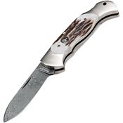 Boker 112201DAM Scout Lockback Knife Stag