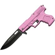 China Made 300227PK Gun Linerlock Knife Pink