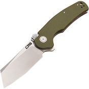 CJRB 1904RGNF Crag Linerlock Knife Green Handles