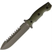 Halfbreed LSK01OD Large Survival OD Green Fixed Blade Knife OD Green Handles