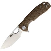 Honey Badger 1022 Small Linerlock Knife Tan