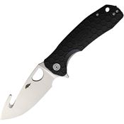 Honey Badger 1251 Large Hook Linerlock Knife Black
