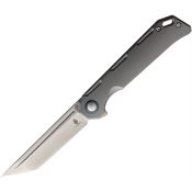 Kizer 4458T1 Begleiter Tanto Framelock Knife Gray Handles