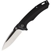 QSP 116D Woodpecker Framelock Knife Black Handles
