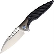 Rike Knife THOR7B Thor 7 Framelock Knife Black Handles