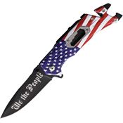 S-TEC 2702 American Flag Linerlock Knife A/O