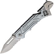 S-TEC S100SL Wrench Linerlock Knife A/O Silver