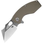 Bestech G39C Lizard Linerlock Knife Beige Handles