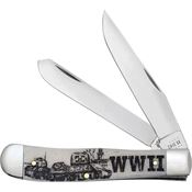 Case 50950 WWII Trapper Natural Bone