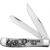 Case 50952 Vietnam Trapper Nat Bone