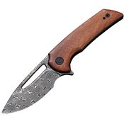 Civivi 2010DS1 Odium Damascus Knife Wood Handles